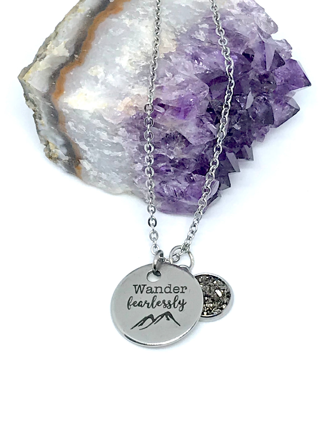 “Wander Fearlessly” 3-in-1 Necklace (Stainless Steel)