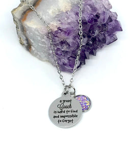 "A great Coach is hard to find and impossible to forget" 3-in-1 Necklace (Stainless Steel)