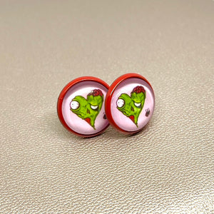 12mm Zombie Valentine Studs