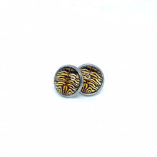 Load image into Gallery viewer, 10mm Tiger Print Studs (Stainless Steel)