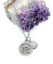 Load image into Gallery viewer, &quot;The Love Between a Mother &amp; Daughter is Forever&quot; 3-in-1 Necklace (Stainless Steel)