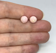 Load image into Gallery viewer, 6mm Cotton Candy Crystal Ball Studs