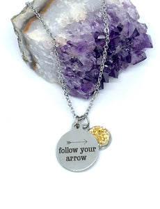 “Follow Your Arrow” 3-in-1 Necklace (Stainless Steel)