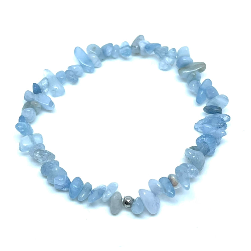 Aquamarine Pebble Bracelet
