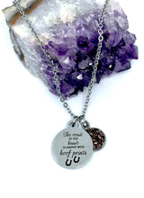 Load image into Gallery viewer, “The road to my heart is paved with hoof prints” 3-in-1 Necklace (Stainless Steel)