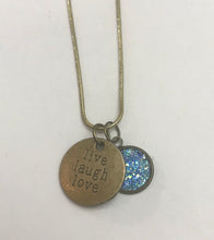 Load image into Gallery viewer, “live laugh love” Necklace (Antique Bronze)