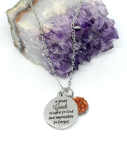 "A great Coach is hard to find and impossible to forget" 3-in-1 Necklace (Stainless Steel)