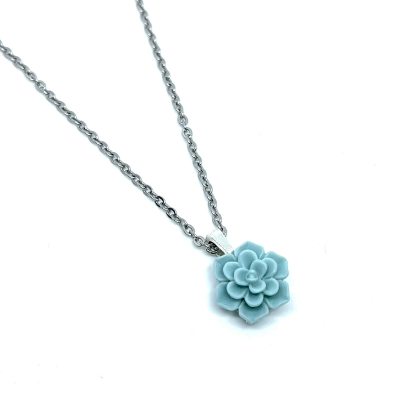 Succulent Necklace (Stainless Steel)