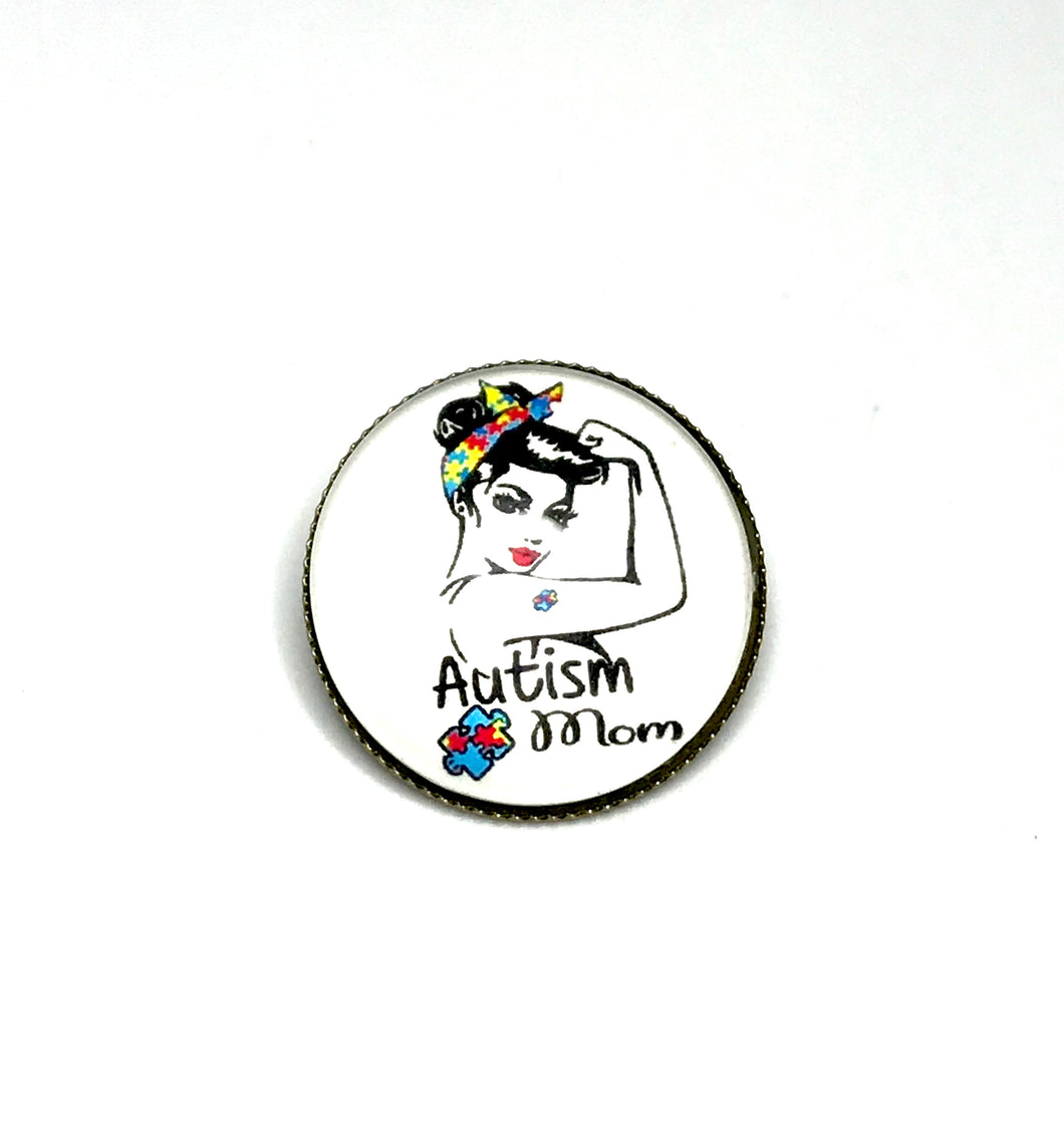“Autism Mom” Pin