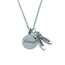 Load image into Gallery viewer, Dance 3-in-1 Charm Necklace (Stainless Steel)