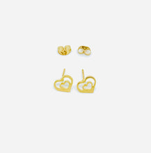 Load image into Gallery viewer, Heart Full of Love Studs (Stainless Steel)
