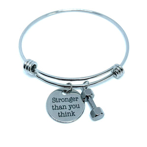 “Stronger than you think” Bracelet (Stainless Steel)