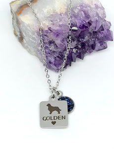 "Golden Retriever" 3-in-1 Necklace (Stainless Steel)