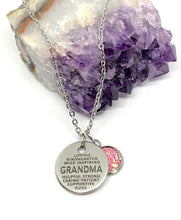 Load image into Gallery viewer, GRANDMA Word Collage 3-in-1 Necklace (Stainless Steel)