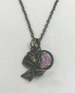 Rose Necklace (Antique Bronze)