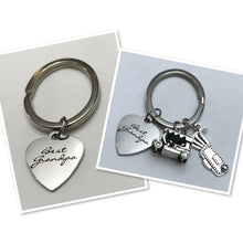 Load image into Gallery viewer, Best Grandpa Keychain (Stainless Steel)