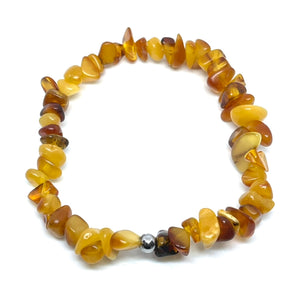 Genuine Baltic Amber Chip Bracelet