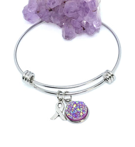 Pancreatic Cancer Research Bracelet (Stainless Steel)