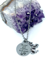 Load image into Gallery viewer, “The road to my heart is paved with hoof prints ” 3-in-1 Charm Necklace (Stainless Steel)