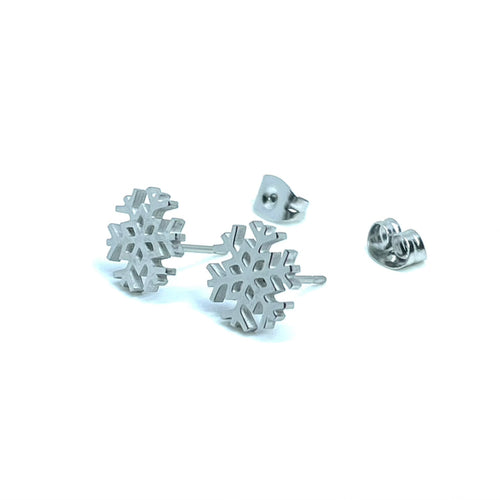 Snowflake Studs (Stainless Steel)