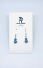 Load image into Gallery viewer, Dainty Blue Hematite Drop Earrings