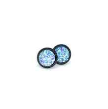 Load image into Gallery viewer, 8mm Sky Blue Druzy Studs