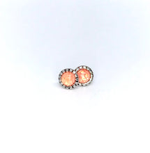Load image into Gallery viewer, 6mm Peach Faux Opal Studs