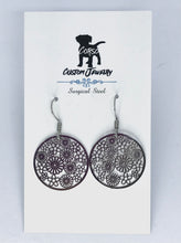 Load image into Gallery viewer, Silver Floral Bouquet Drop Earrings (Surgical Steel)