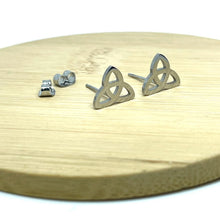 Load image into Gallery viewer, Celtic Triquetra Knot Studs