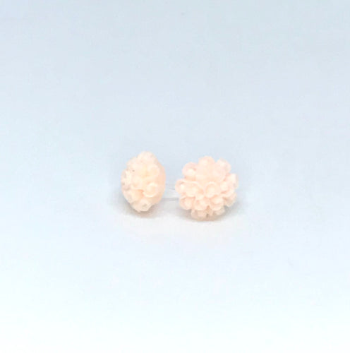 Floral Bouquet Studs in Pink Lemonade (No Metal)
