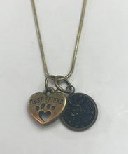 Load image into Gallery viewer, “Best Friend” Pet Necklace (Antique Bronze)