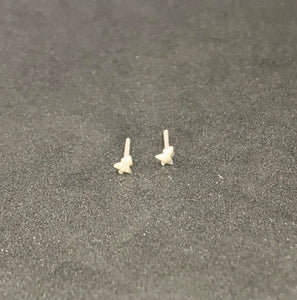 Tiny Christmas Tree Studs (Sterling Silver)