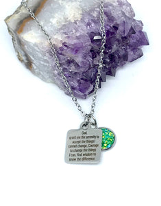 Serenity Prayer 3-in-1 Necklace (Stainless Steel)