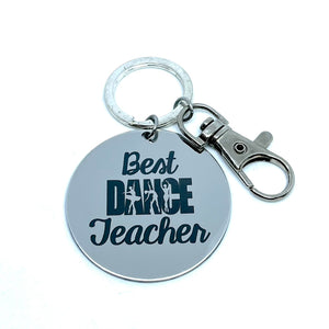 "Best Dance Teacher" Keychain