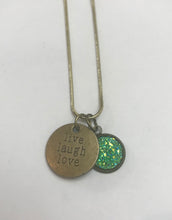 Load image into Gallery viewer, “live laugh love” Necklace (Antique Bronze)