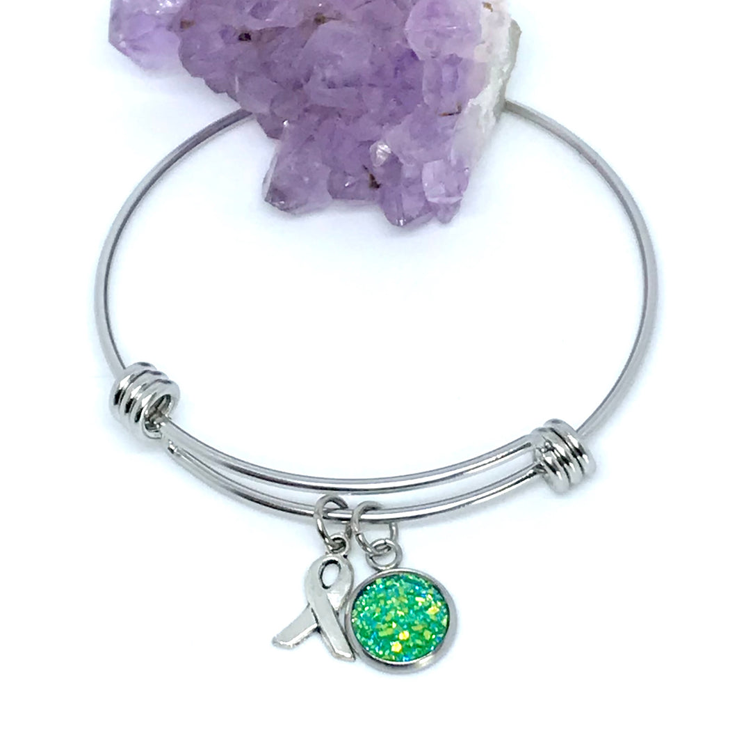 Non-Hodgkin Lymphoma Cancer Research Bracelet (Stainless Steel)