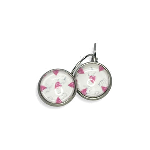 12mm Some Bunny Loves Me Leverback Drop Earrings (Stainless Steel)