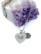 Load image into Gallery viewer, “Faith” 3-in-1 Necklace (Stainless Steel)