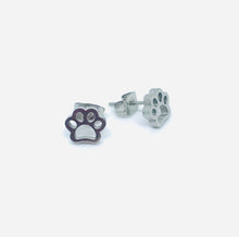 Load image into Gallery viewer, Pawprint Studs (Stainless Steel)