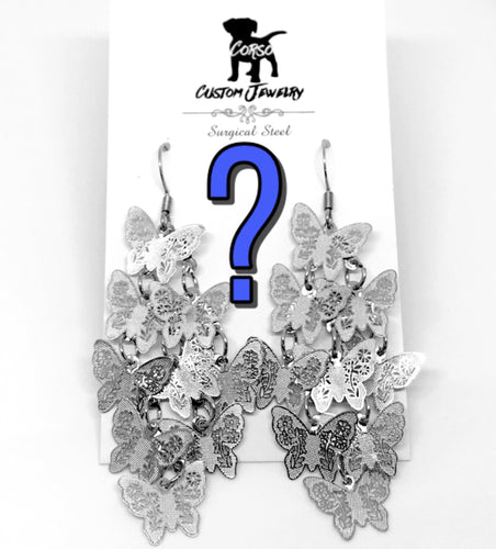 Mystery Butterfly Kaleidoscope Drop Earrings
