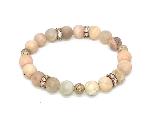 8mm Sparkledust Sunstone Bracelet