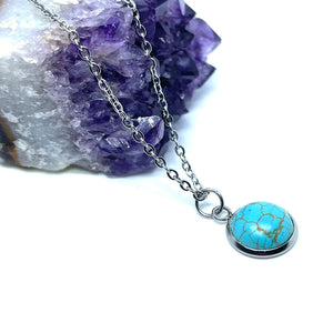 Turquoise Necklace (Stainless Steel)