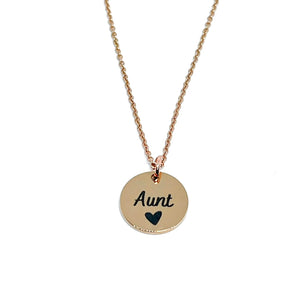 Aunt Charm Necklace (Rose Gold Stainless Steel)