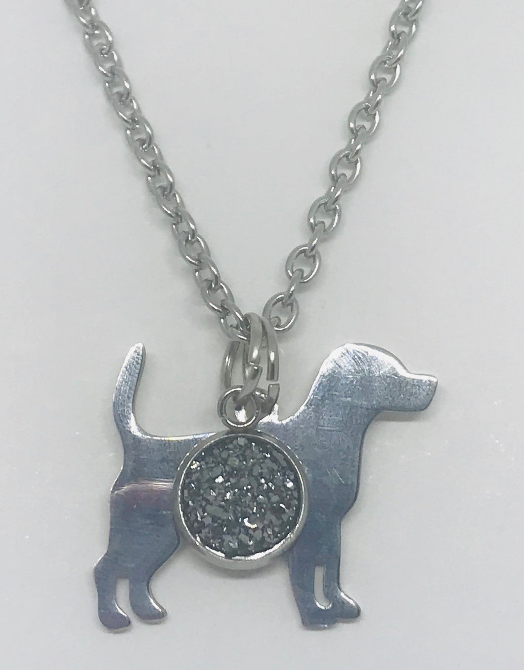 Standing Dog Necklace (Stainless Steel)