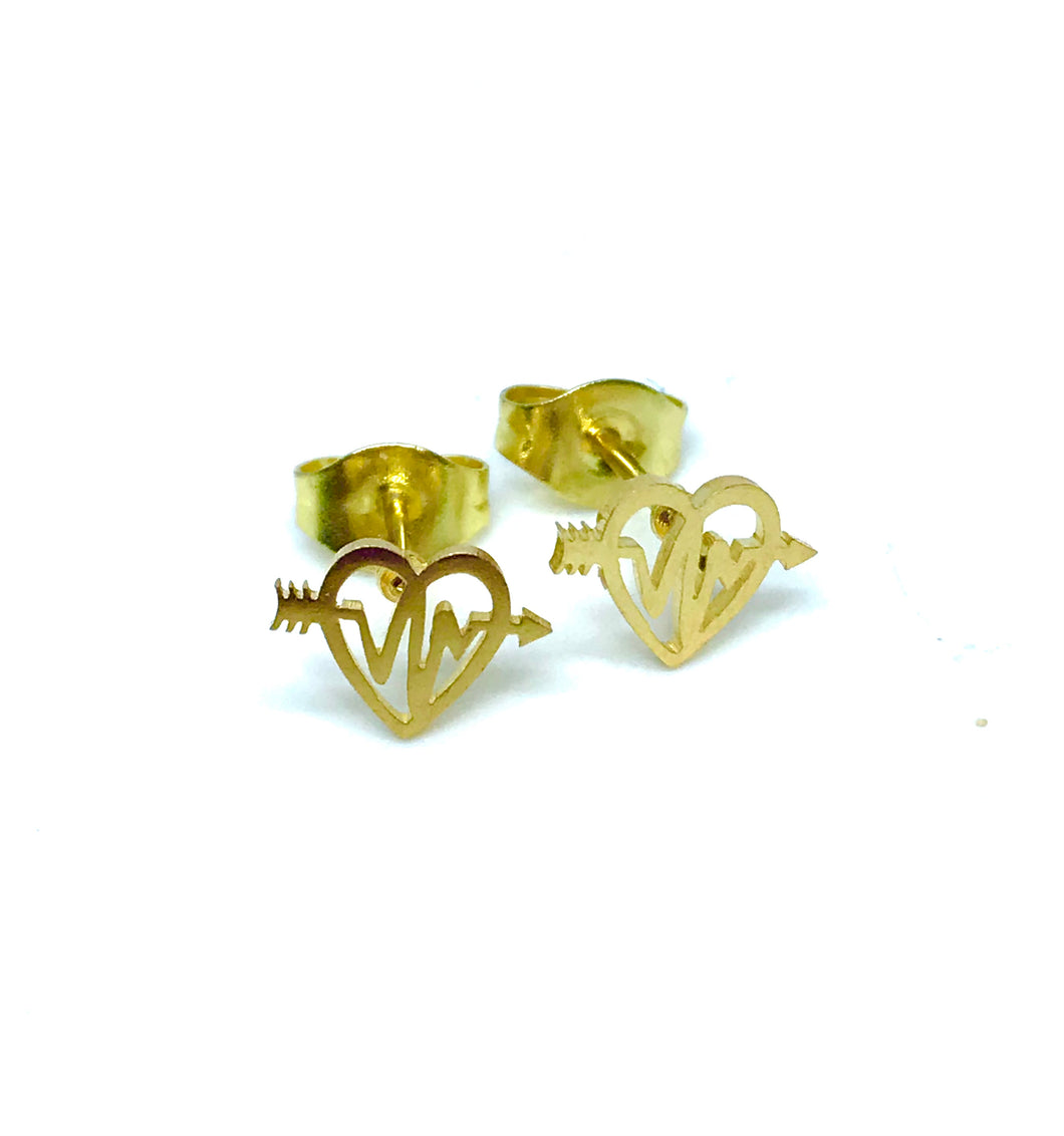 Heartbeat Studs (Stainless Steel)