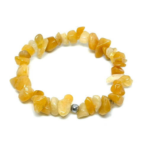 Yellow Aventurine Chip Bracelet