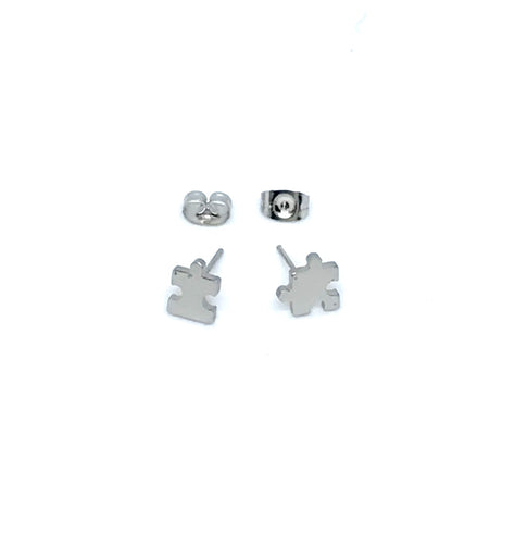 Puzzle Piece Studs (Stainless Steel)