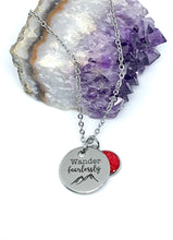 Load image into Gallery viewer, “Wander Fearlessly” 3-in-1 Necklace (Stainless Steel)