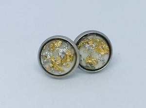 10mm White Foil Studs (Stainless Steel)