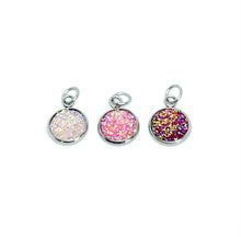 Load image into Gallery viewer, 10mm Pink Obsession Druzy Charm Set